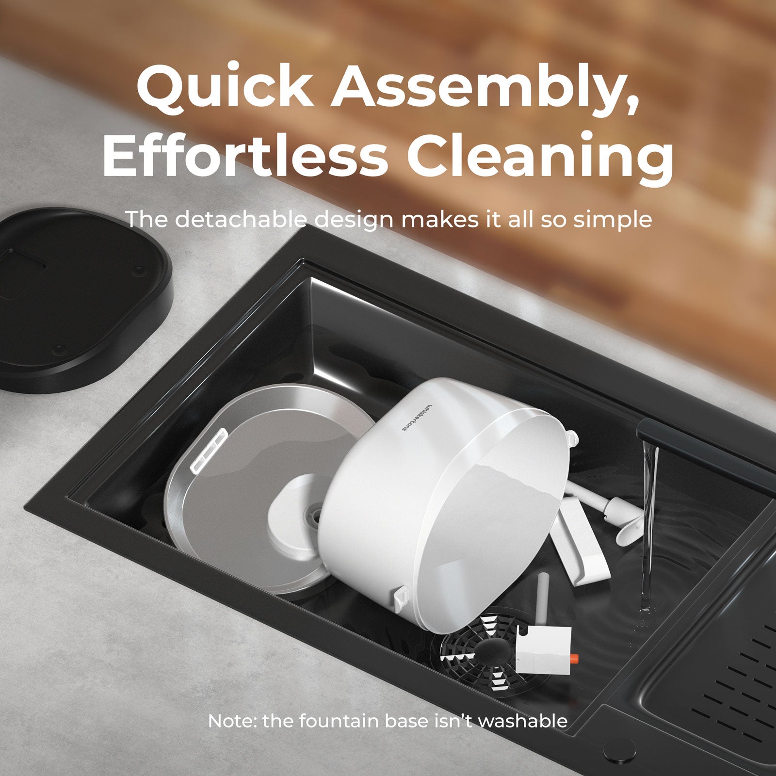 EverMount Battery-Operated Pet Water Fountain