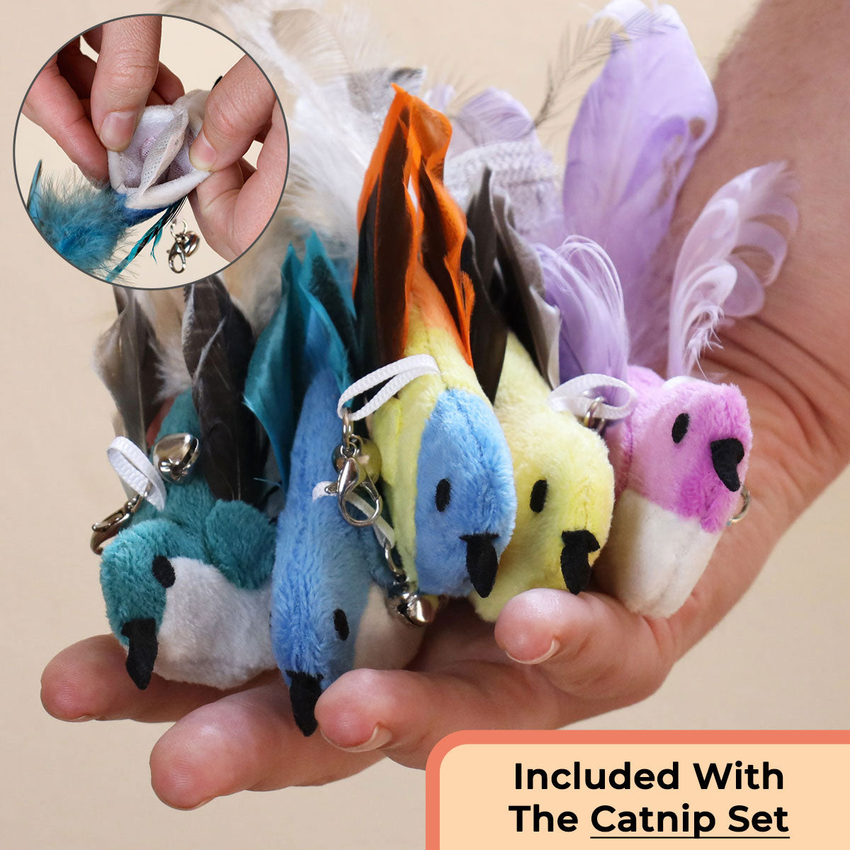 Interactive Bird Simulation Cat Toy Furr-ever Bundle