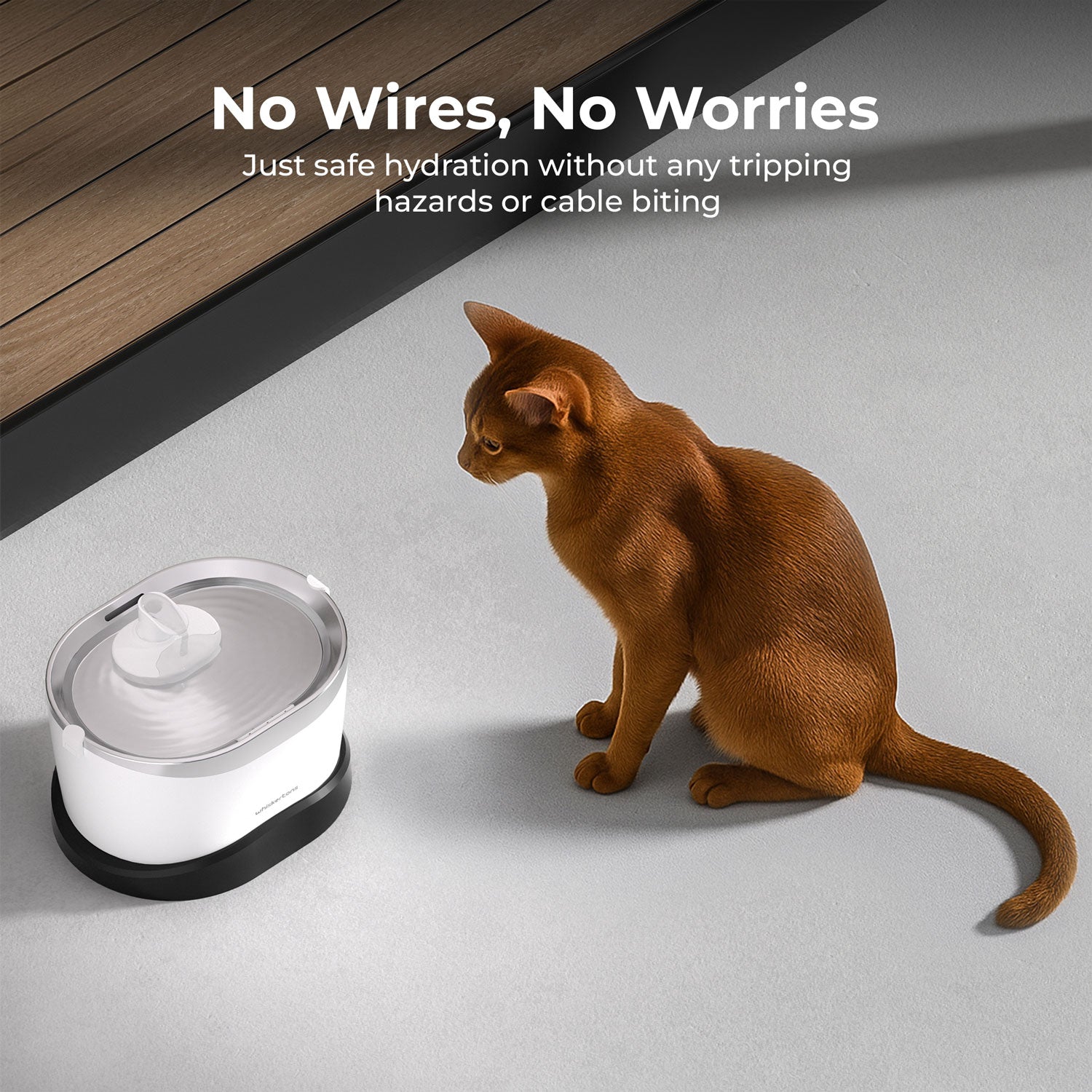 EverMount Battery-Operated Pet Water Fountain